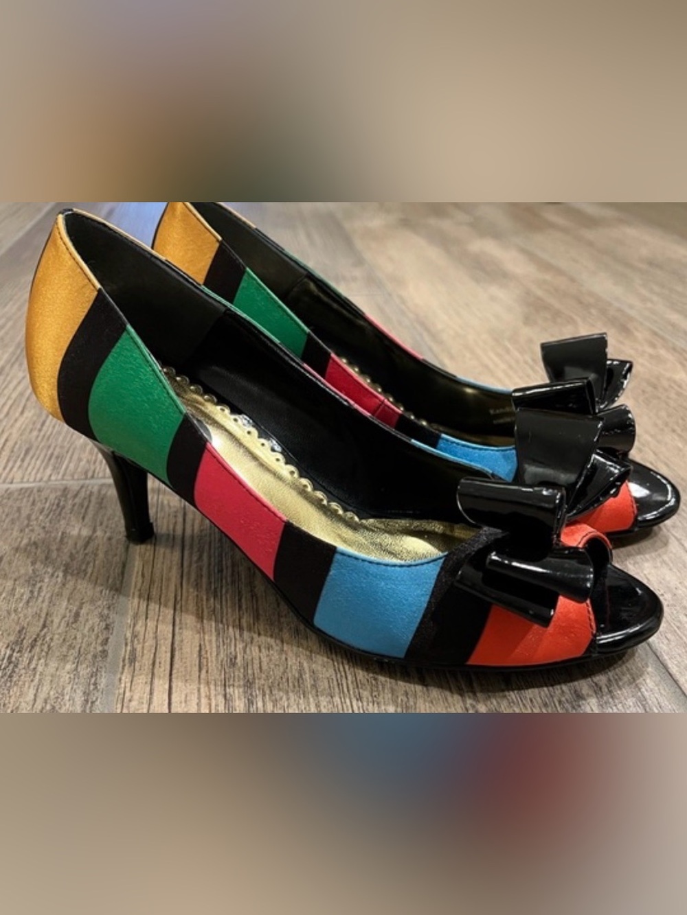 J. Renée peep-toe heels Multi Color 8M
